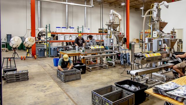 Manufacturing plant at Methodical Coffee with QuantumPak Bag Sealers