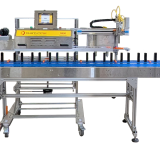 Q800CGV-FS Industrial Bag Sealer with extended 16 FT conveyor, Finger System and Gas-Flush/Vacuum module