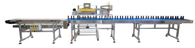Q800CGV-FS Industrial Bag Sealer with extended 16 FT conveyor, Finger System and Gas-Flush/Vacuum module